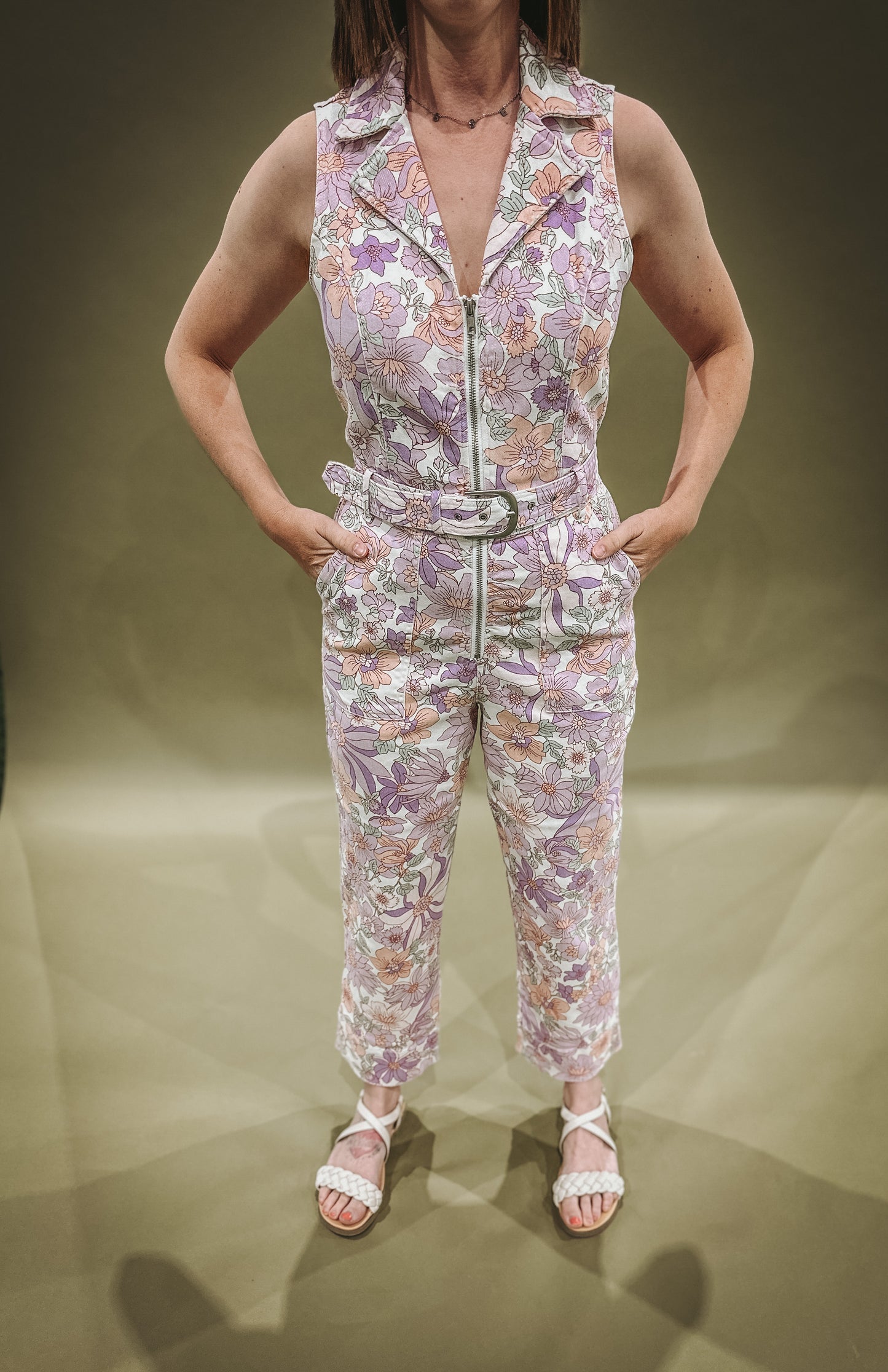 Retro Floral Jumpsuit