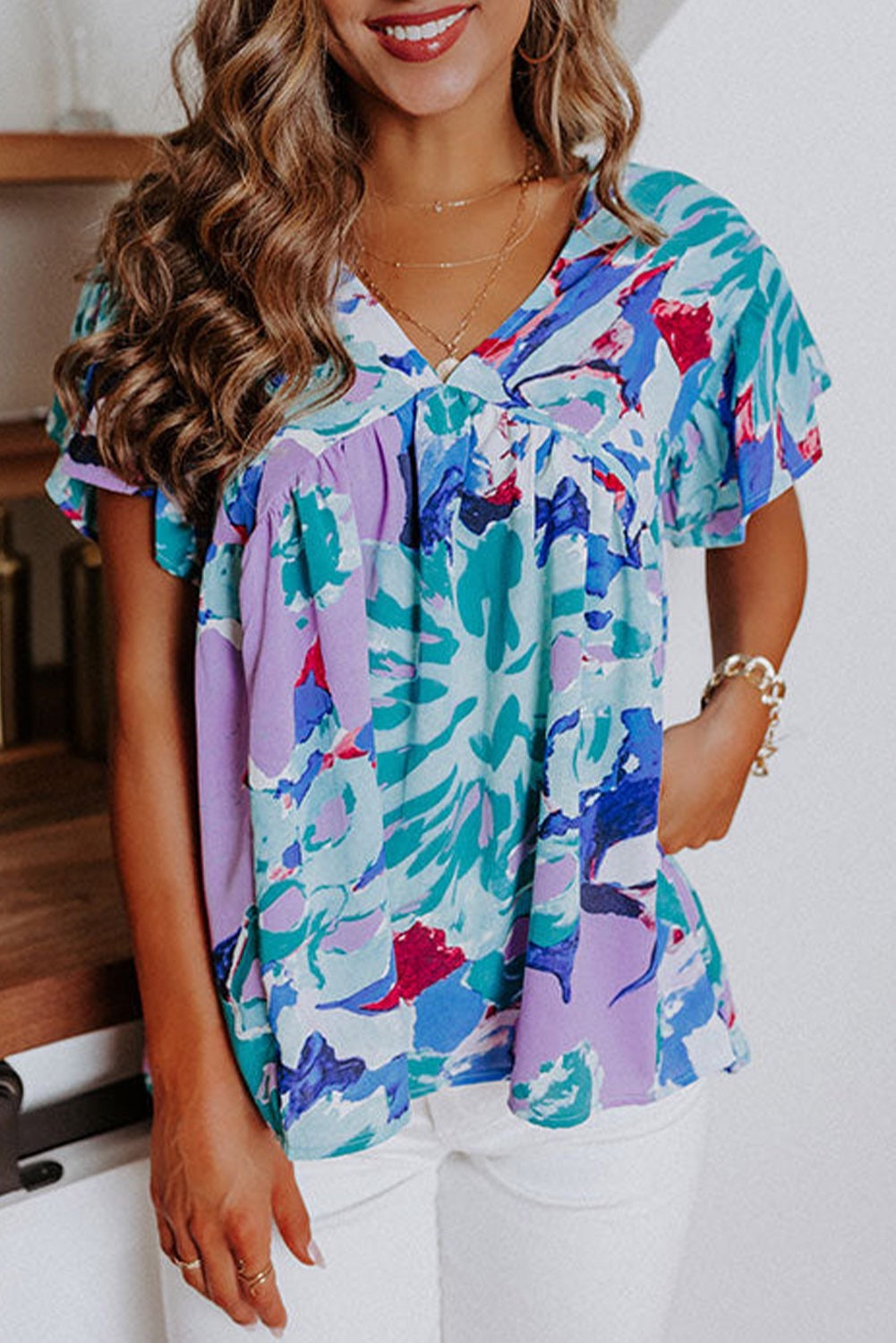 Whimsy Watercolor Top